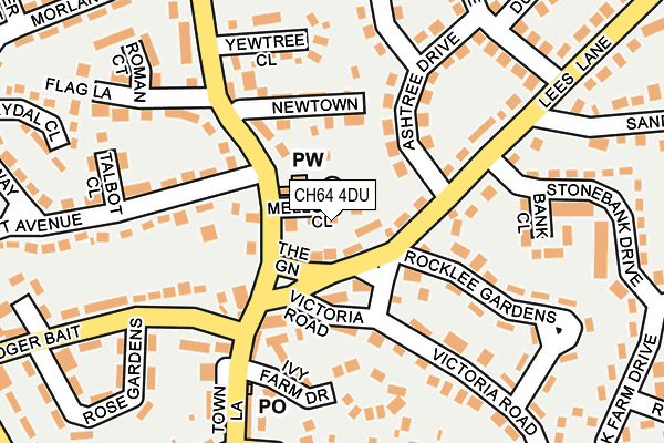 CH64 4DU map - OS OpenMap – Local (Ordnance Survey)