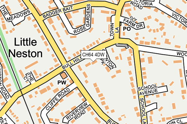 CH64 4DW map - OS OpenMap – Local (Ordnance Survey)