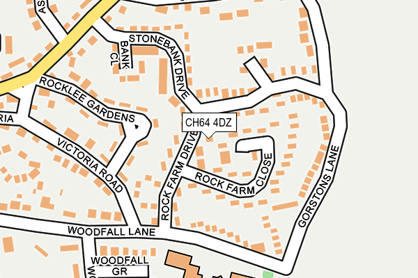 CH64 4DZ map - OS OpenMap – Local (Ordnance Survey)