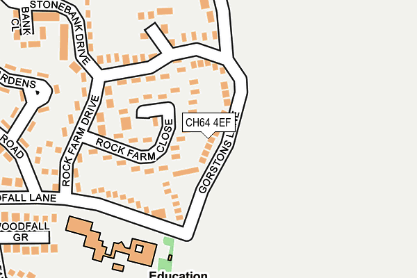 CH64 4EF map - OS OpenMap – Local (Ordnance Survey)