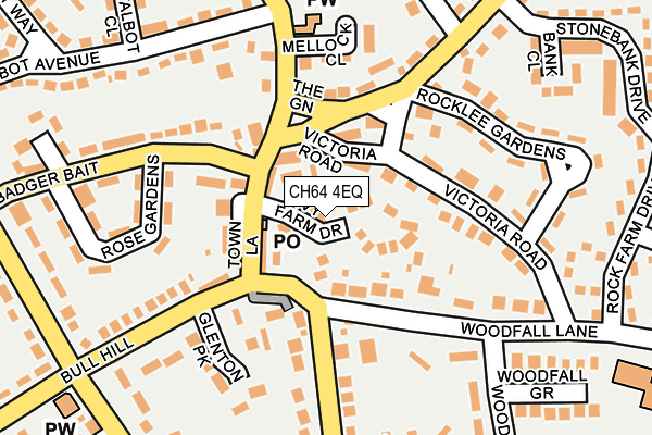 CH64 4EQ map - OS OpenMap – Local (Ordnance Survey)