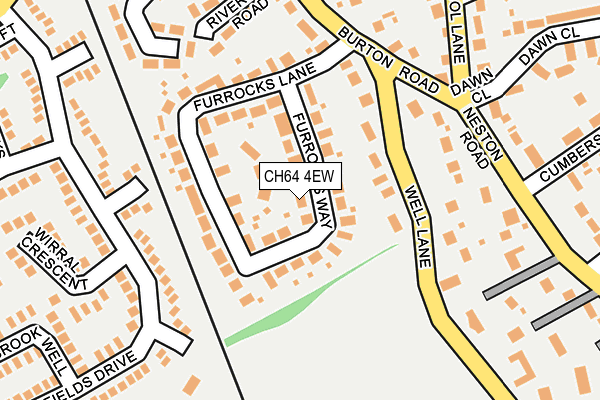 CH64 4EW map - OS OpenMap – Local (Ordnance Survey)