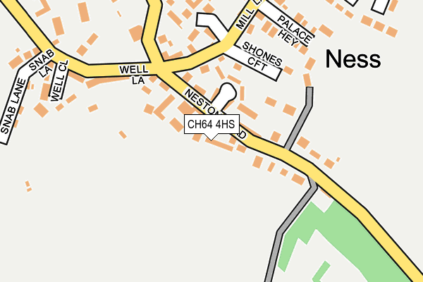 CH64 4HS map - OS OpenMap – Local (Ordnance Survey)