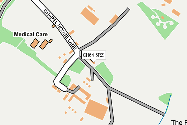 CH64 5RZ map - OS OpenMap – Local (Ordnance Survey)