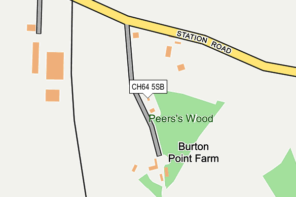 CH64 5SB map - OS OpenMap – Local (Ordnance Survey)