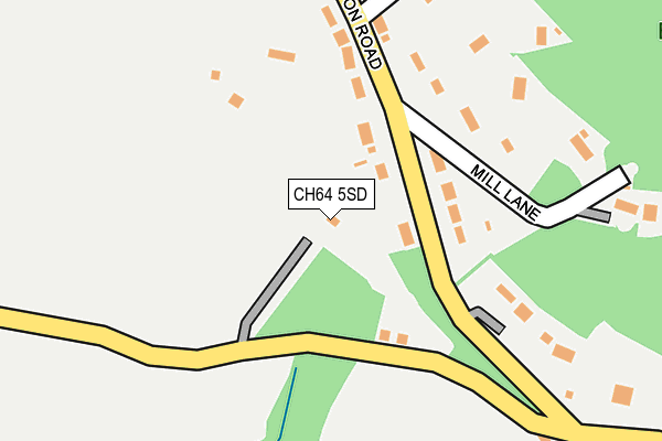CH64 5SD map - OS OpenMap – Local (Ordnance Survey)