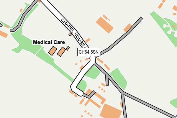 CH64 5SN map - OS OpenMap – Local (Ordnance Survey)