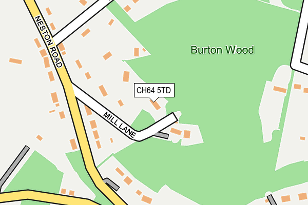 CH64 5TD map - OS OpenMap – Local (Ordnance Survey)