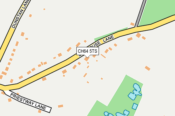 CH64 5TS map - OS OpenMap – Local (Ordnance Survey)