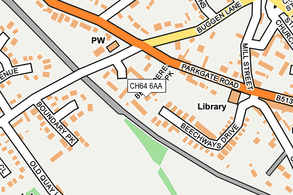 CH64 6AA map - OS OpenMap – Local (Ordnance Survey)