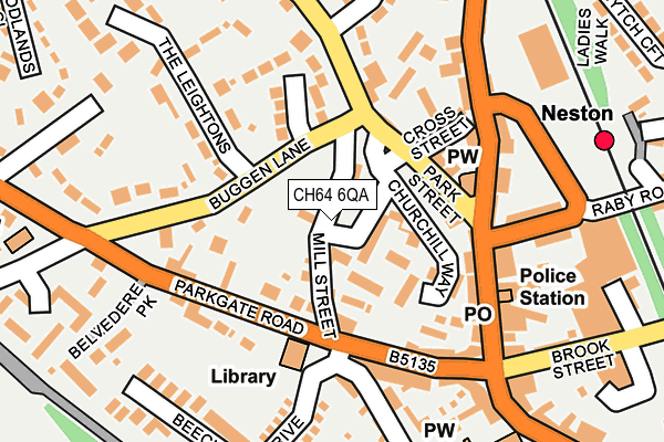 CH64 6QA map - OS OpenMap – Local (Ordnance Survey)