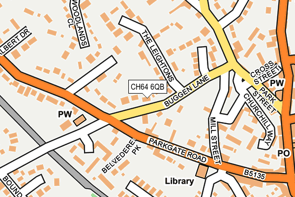 CH64 6QB map - OS OpenMap – Local (Ordnance Survey)