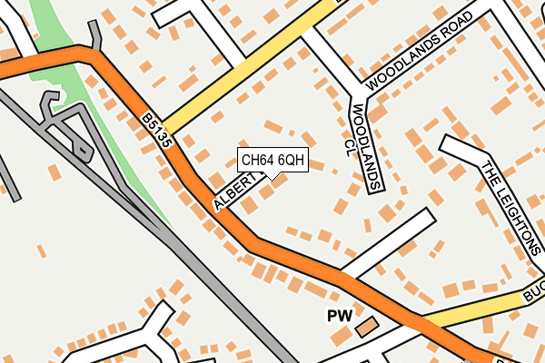 CH64 6QH map - OS OpenMap – Local (Ordnance Survey)