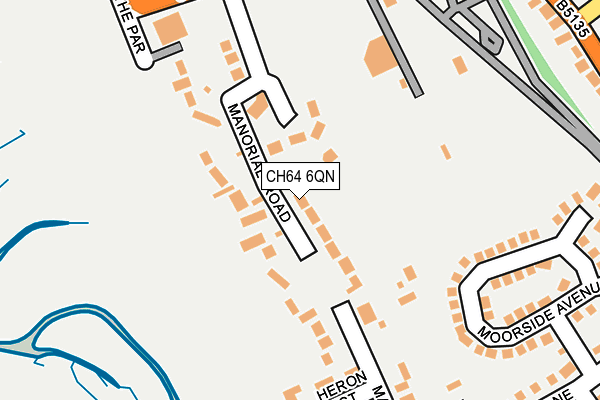 CH64 6QN map - OS OpenMap – Local (Ordnance Survey)