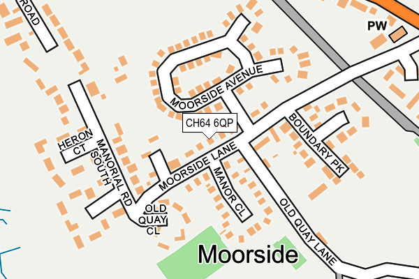 CH64 6QP map - OS OpenMap – Local (Ordnance Survey)