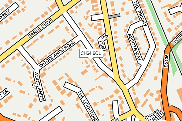 CH64 6QU map - OS OpenMap – Local (Ordnance Survey)