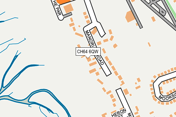 CH64 6QW map - OS OpenMap – Local (Ordnance Survey)