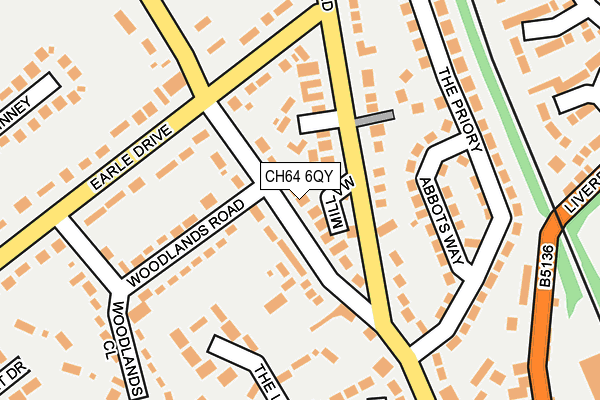 CH64 6QY map - OS OpenMap – Local (Ordnance Survey)