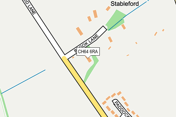 CH64 6RA map - OS OpenMap – Local (Ordnance Survey)