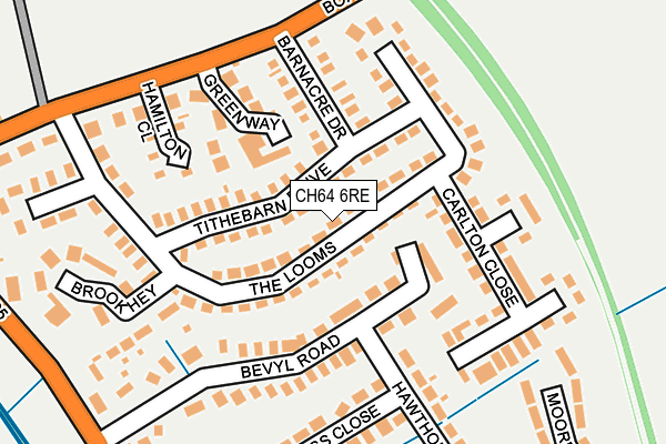 CH64 6RE map - OS OpenMap – Local (Ordnance Survey)