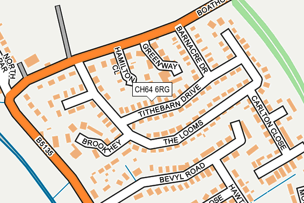 CH64 6RG map - OS OpenMap – Local (Ordnance Survey)