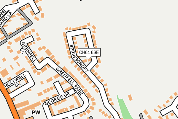 CH64 6SE map - OS OpenMap – Local (Ordnance Survey)