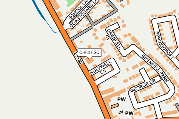 CH64 6SQ map - OS OpenMap – Local (Ordnance Survey)