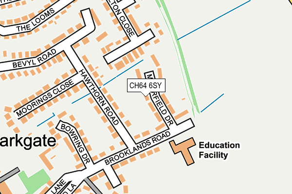 CH64 6SY map - OS OpenMap – Local (Ordnance Survey)