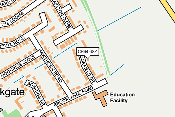 CH64 6SZ map - OS OpenMap – Local (Ordnance Survey)