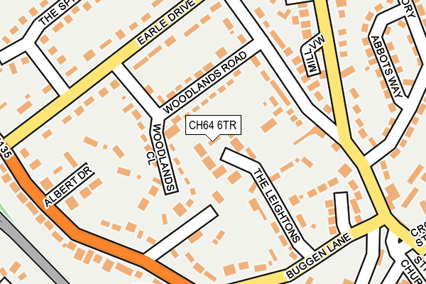 CH64 6TR map - OS OpenMap – Local (Ordnance Survey)