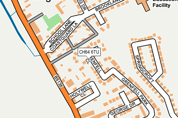 CH64 6TU map - OS OpenMap – Local (Ordnance Survey)