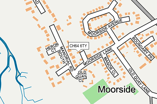 CH64 6TY map - OS OpenMap – Local (Ordnance Survey)