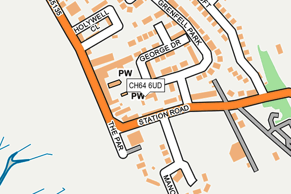 CH64 6UD map - OS OpenMap – Local (Ordnance Survey)