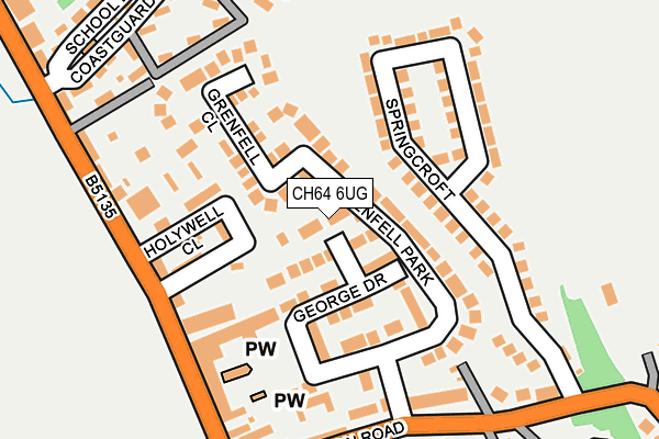 CH64 6UG map - OS OpenMap – Local (Ordnance Survey)