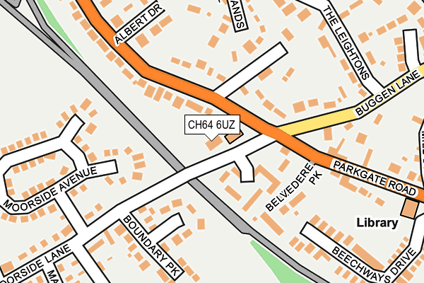 CH64 6UZ map - OS OpenMap – Local (Ordnance Survey)