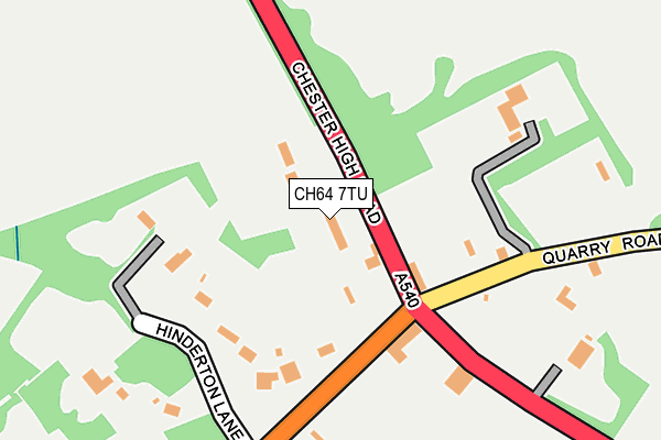 CH64 7TU map - OS OpenMap – Local (Ordnance Survey)