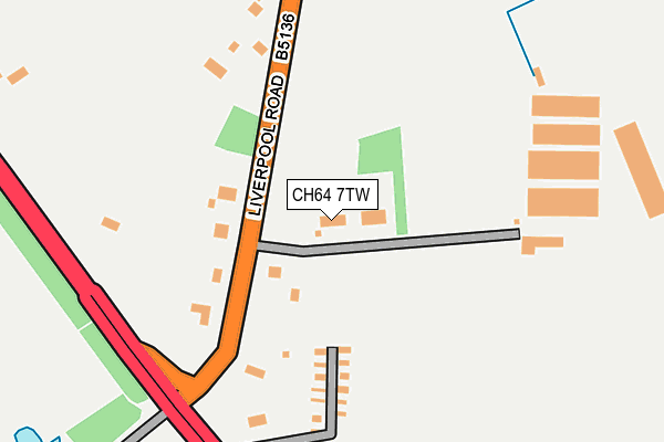 CH64 7TW map - OS OpenMap – Local (Ordnance Survey)