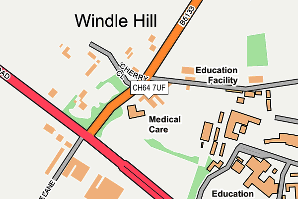 CH64 7UF map - OS OpenMap – Local (Ordnance Survey)