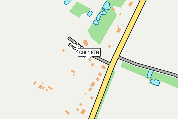 CH64 8TN map - OS OpenMap – Local (Ordnance Survey)