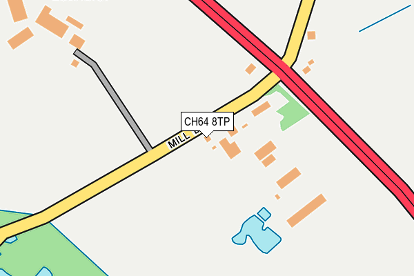 CH64 8TP map - OS OpenMap – Local (Ordnance Survey)