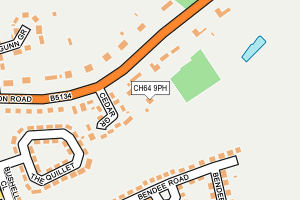 CH64 9PH map - OS OpenMap – Local (Ordnance Survey)