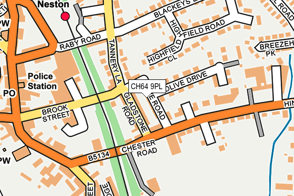CH64 9PL map - OS OpenMap – Local (Ordnance Survey)