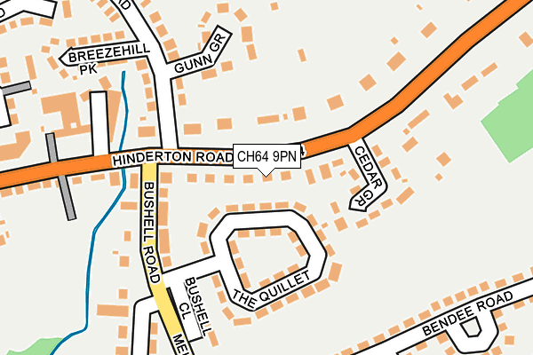 CH64 9PN map - OS OpenMap – Local (Ordnance Survey)