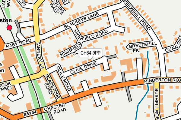 CH64 9PP map - OS OpenMap – Local (Ordnance Survey)