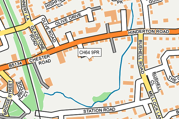 CH64 9PR map - OS OpenMap – Local (Ordnance Survey)