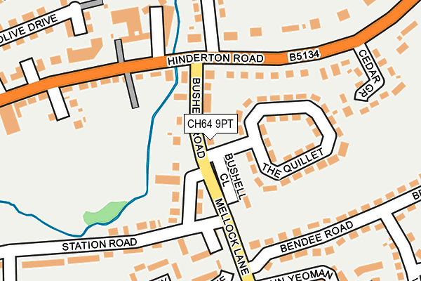 CH64 9PT map - OS OpenMap – Local (Ordnance Survey)