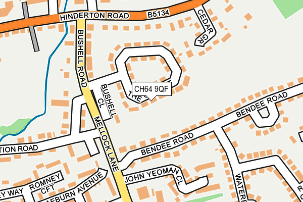 CH64 9QF map - OS OpenMap – Local (Ordnance Survey)