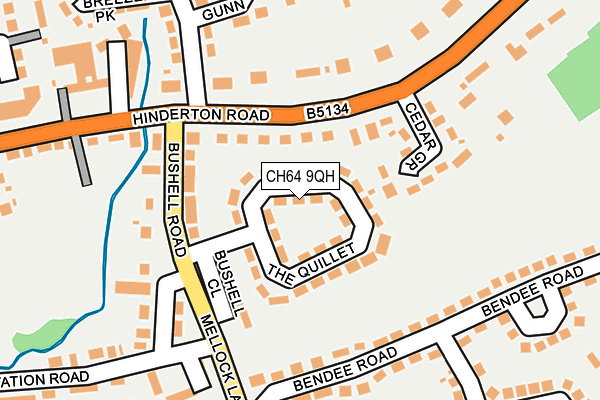 CH64 9QH map - OS OpenMap – Local (Ordnance Survey)