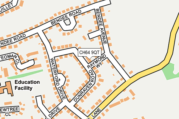 CH64 9QT map - OS OpenMap – Local (Ordnance Survey)