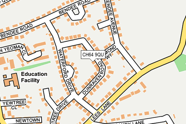 CH64 9QU map - OS OpenMap – Local (Ordnance Survey)